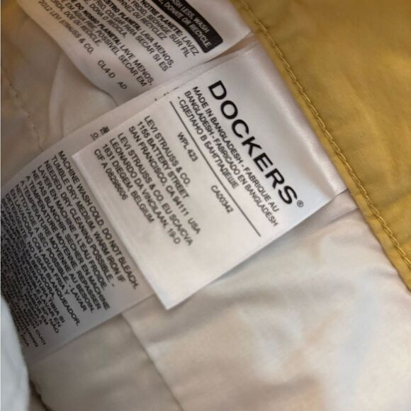 Men's Dockers Yellow Shorts Sz 40 - Picture 4 of 4